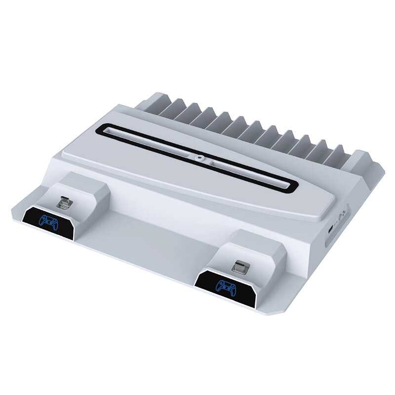 Аксессуары для PS5 Artplays охлаждающий стенд для PS5 с зарядкой для двух контроллеров [для двух контроллеров DualSense] фотография 4