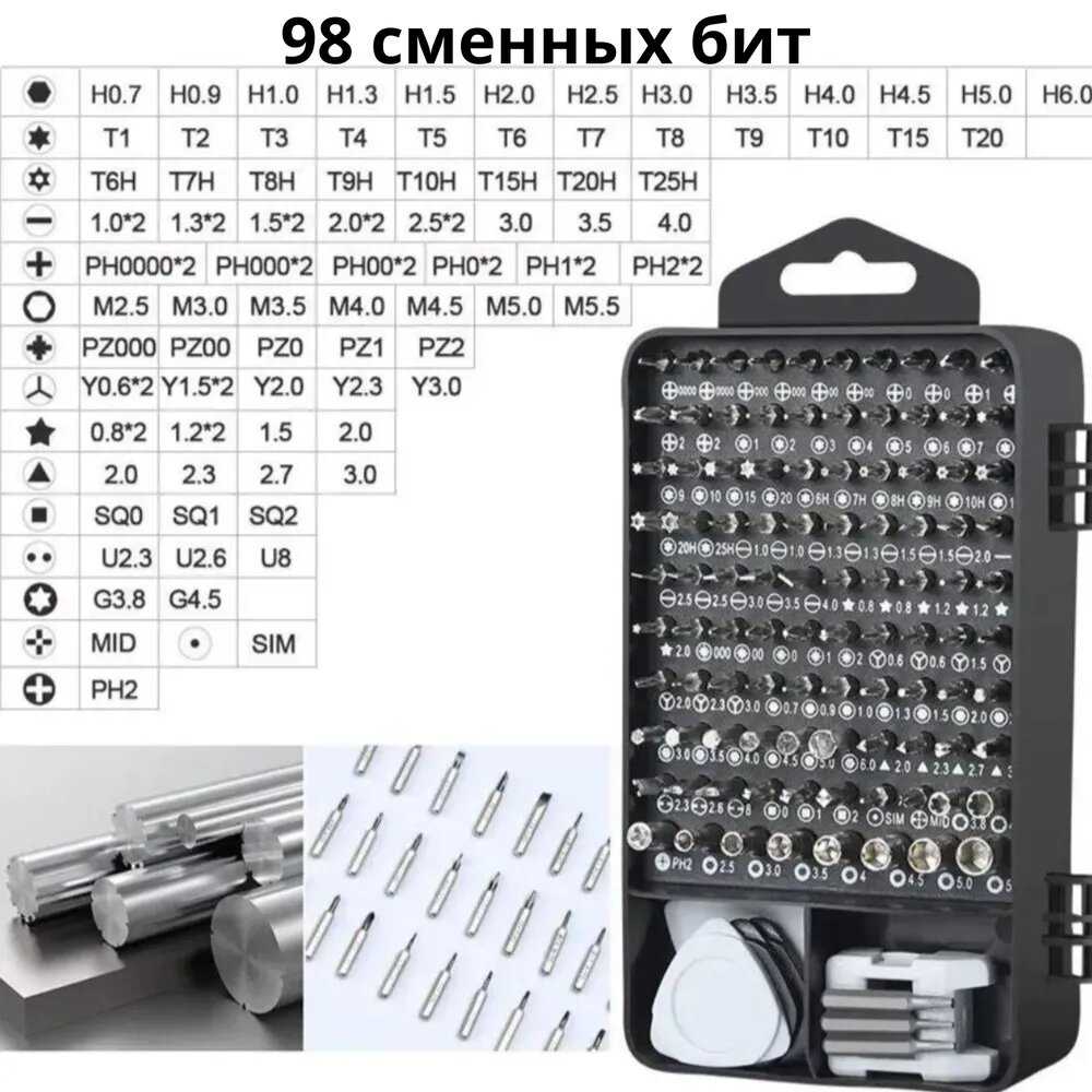 Набор отверток и бит Набор отверток и бит 114 в 1 фотография 21
