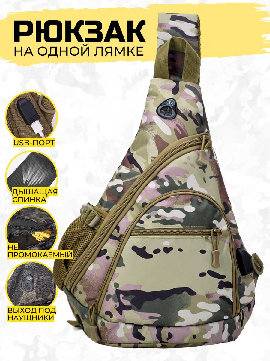 Рюкзак мужской на одной лямке фотография 17