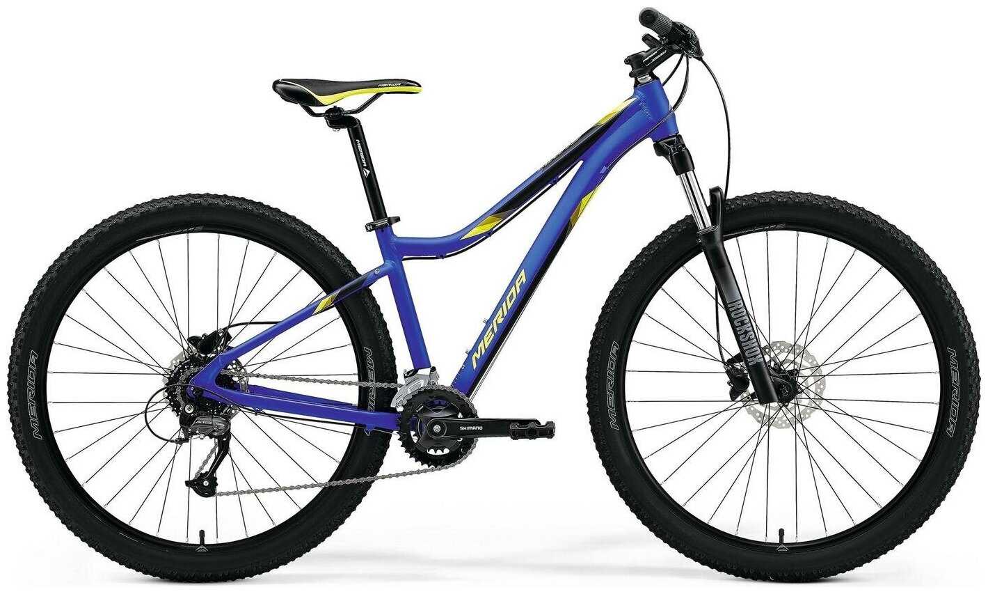 Велосипед Merida Matts 7.60 2X 2021 Matt Darkblue/Yellow (Дюйм:18,5)