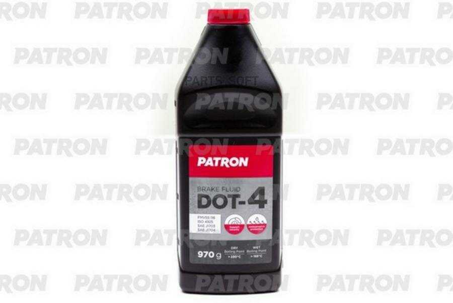 Жидкость тормозная PATRON DOT-4 (970г) фотография 7