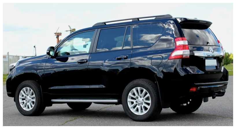 Рейлинги для Toyota Prado 150 c 2009 - черные фотография 4
