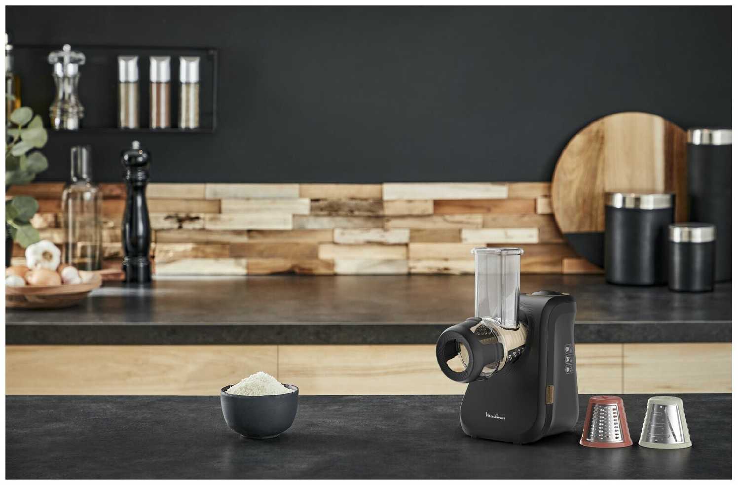 Овощерезка Moulinex Eco Respect DJ77EN10, 200 Вт, 3 насадки фотография 1