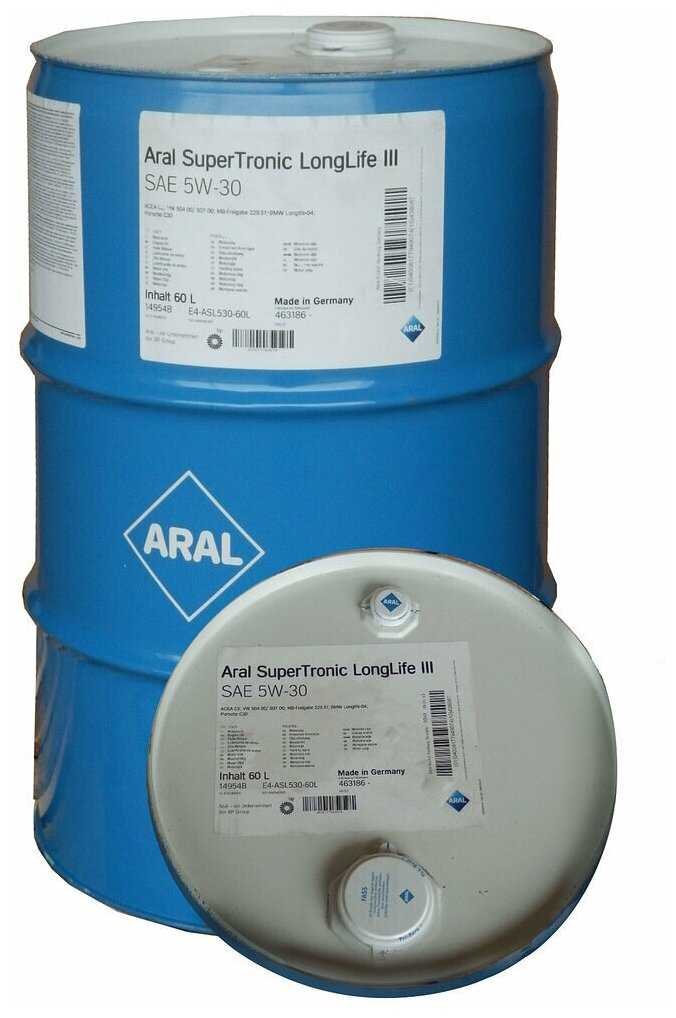 Синтетическое моторное масло ARAL Super Tronic Longlife III SAE 5W-30 фотография 3