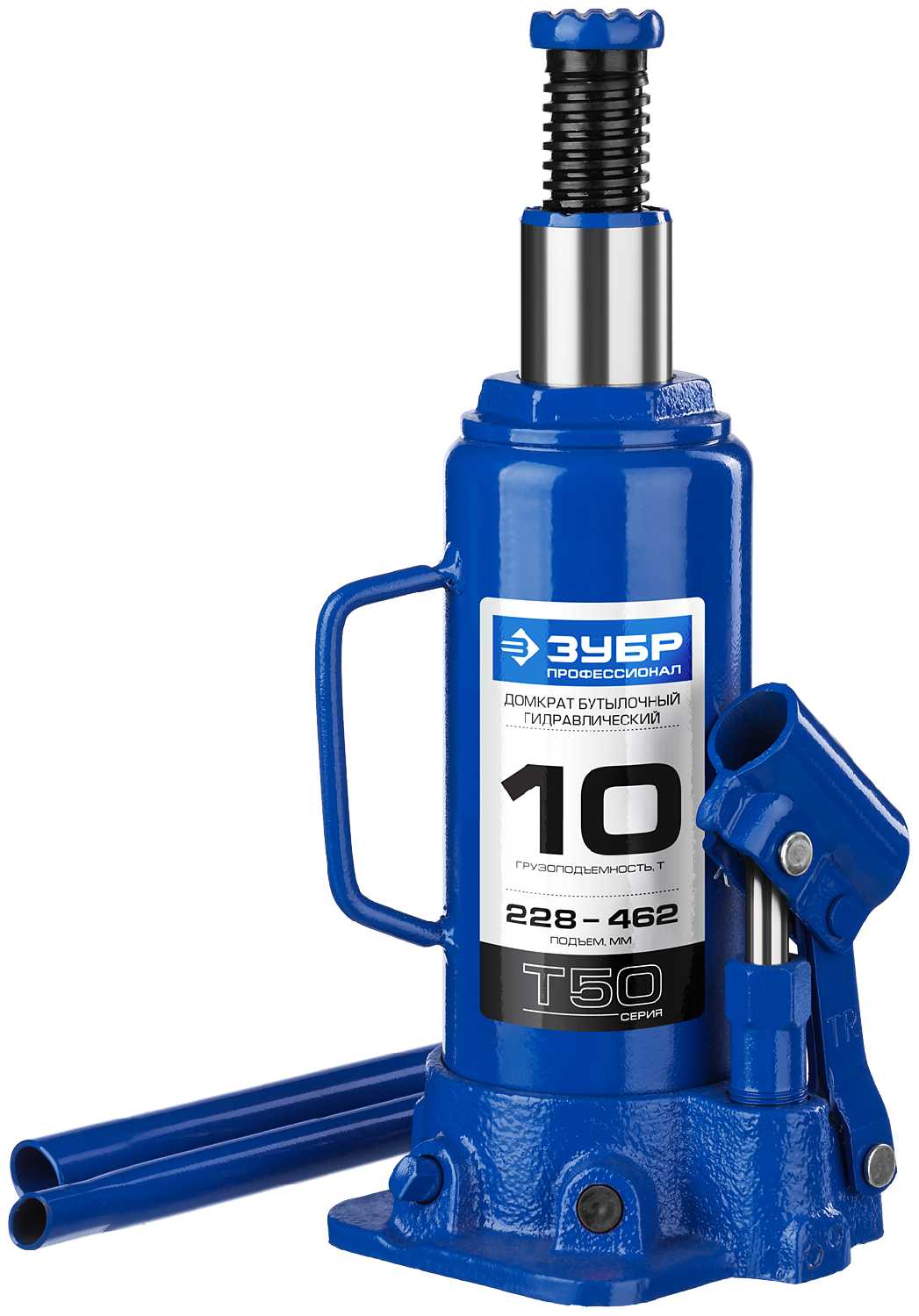 Домкрат бутылочный гидравлический ЗУБР Профессионал T50 (43060-10)