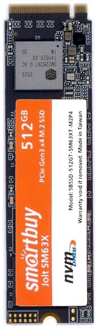 Твердотельный накопитель SmartBuy Jolt SM63X (SBSSD-512GT-SM63XT-M2P4) фотография 1