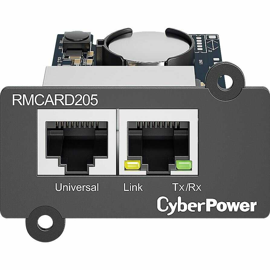 Плата сетевого управления CYBERPOWER RMCARD205 SNMP/HTTP Tx/Rx RJ45 100мбит/с фотография 8