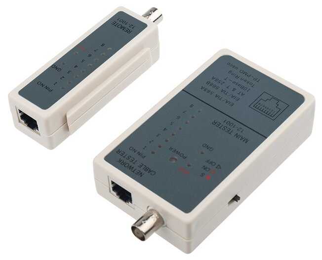 Кабельный тестер цифровой REXANT RJ-45 + BNC 5248 фотография 3