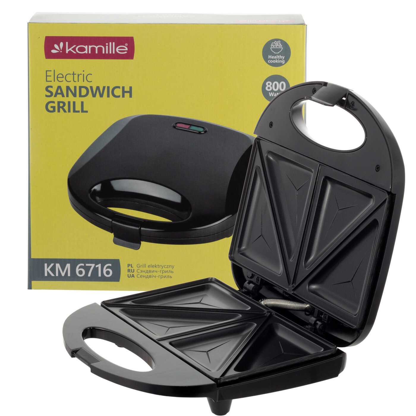 Сендвичница электрическая 21.612.6см фотография 8