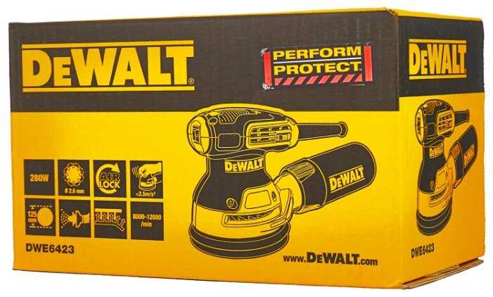 Эксцентриковая шлифмашина DeWALT DWE6423 фотография 6