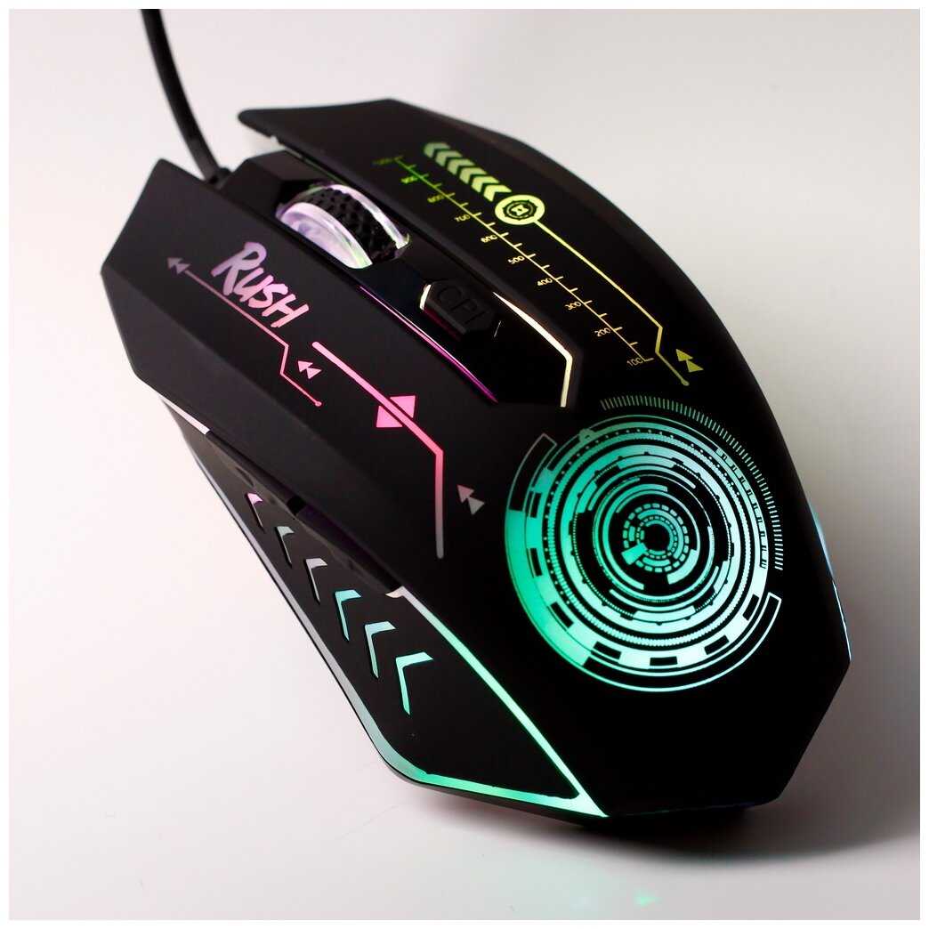 Проводная игровая мышь SmartBuy Rush Winning SBM-727G-K Mission (черная) фотография 2