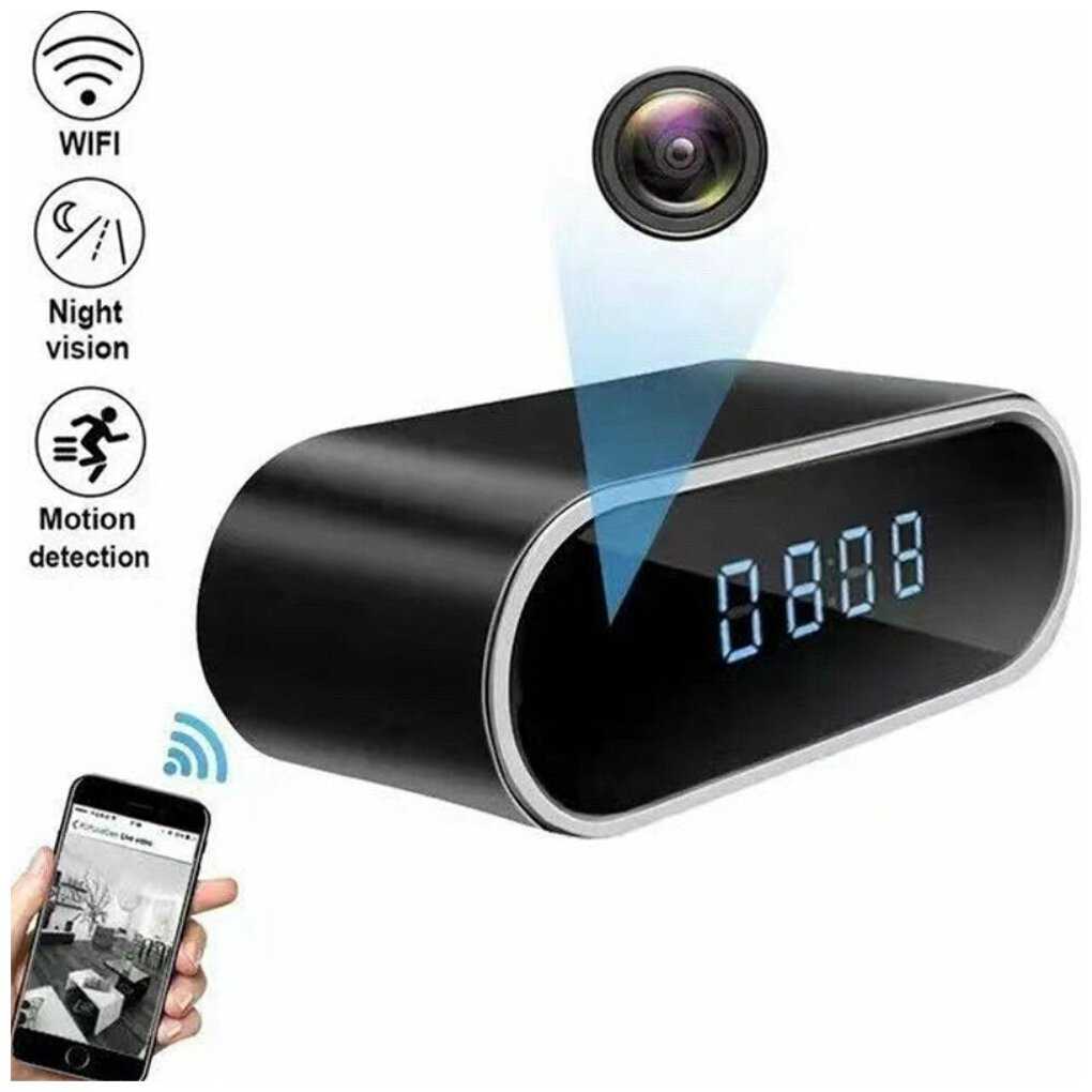 Многофункциональный монитор домашней безопасности HD 1080P WiFi камера (будильник, видеорегистратор с ночным видением) фотография 1