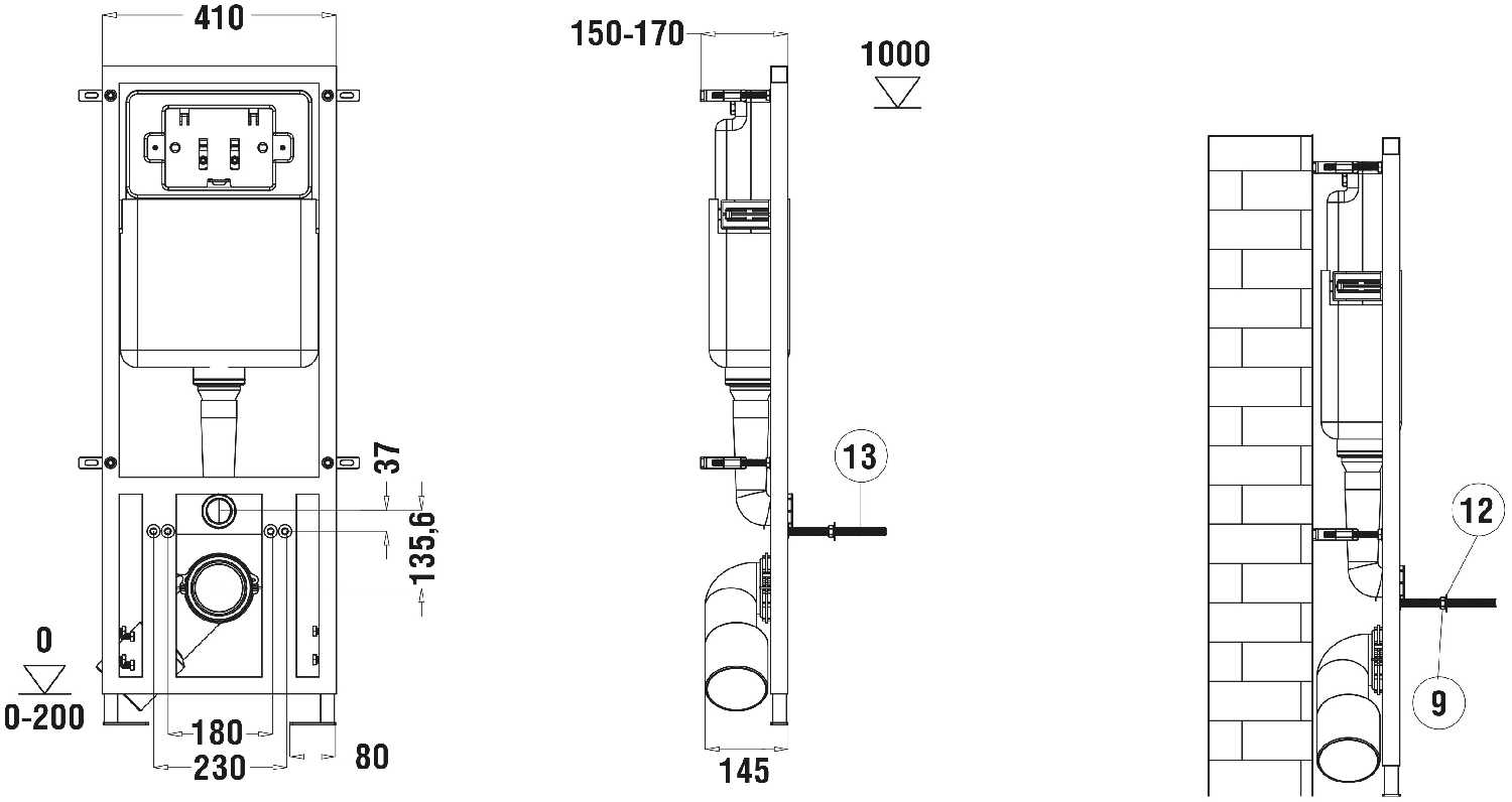 Рамная инсталляция WELTWASSER MARBERG 410 без кнопки фотография 2