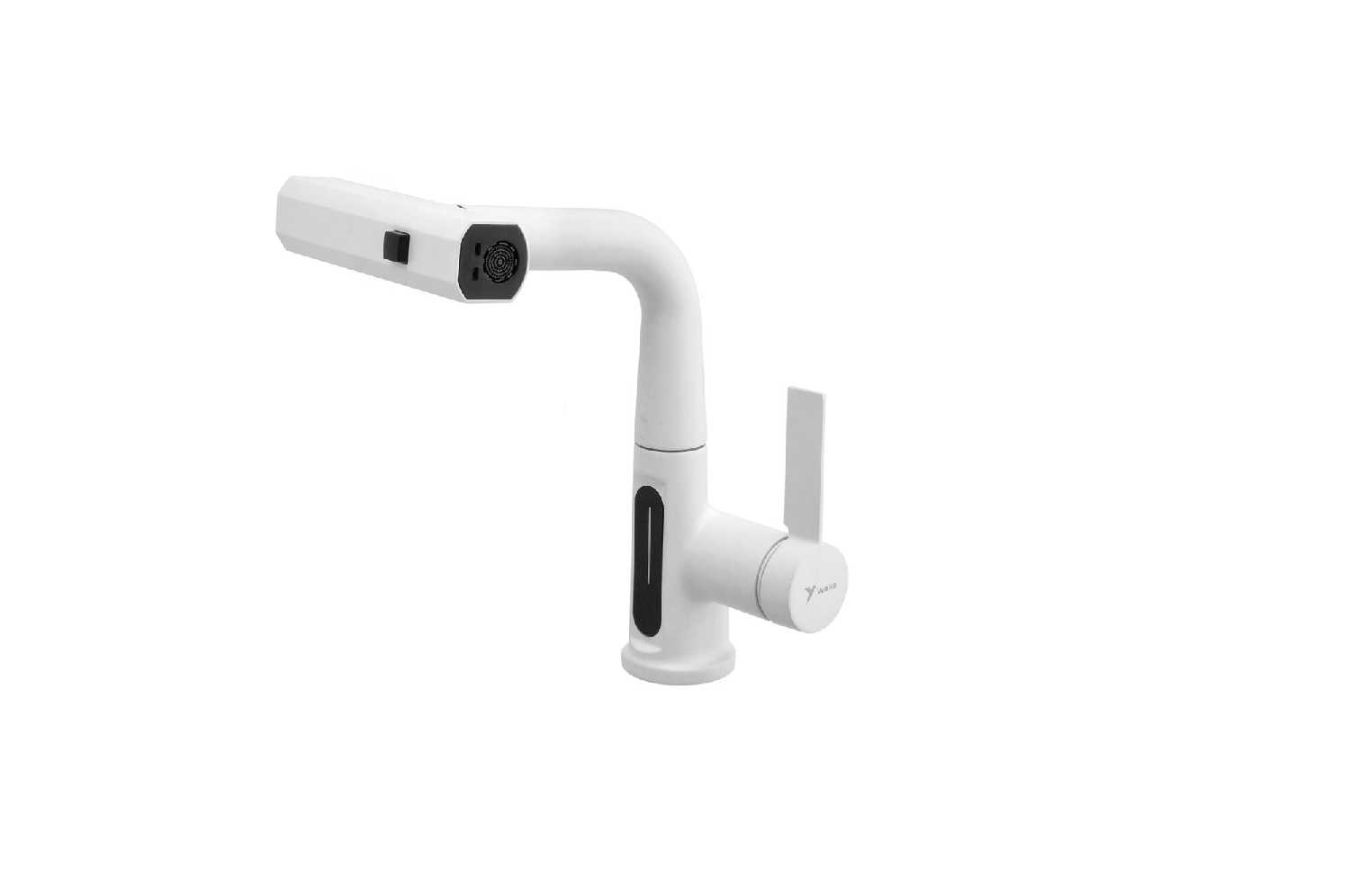 Смеситель Venice Smart с гибким изливом, LED-дисплеем, и 3 режимами фотография 30