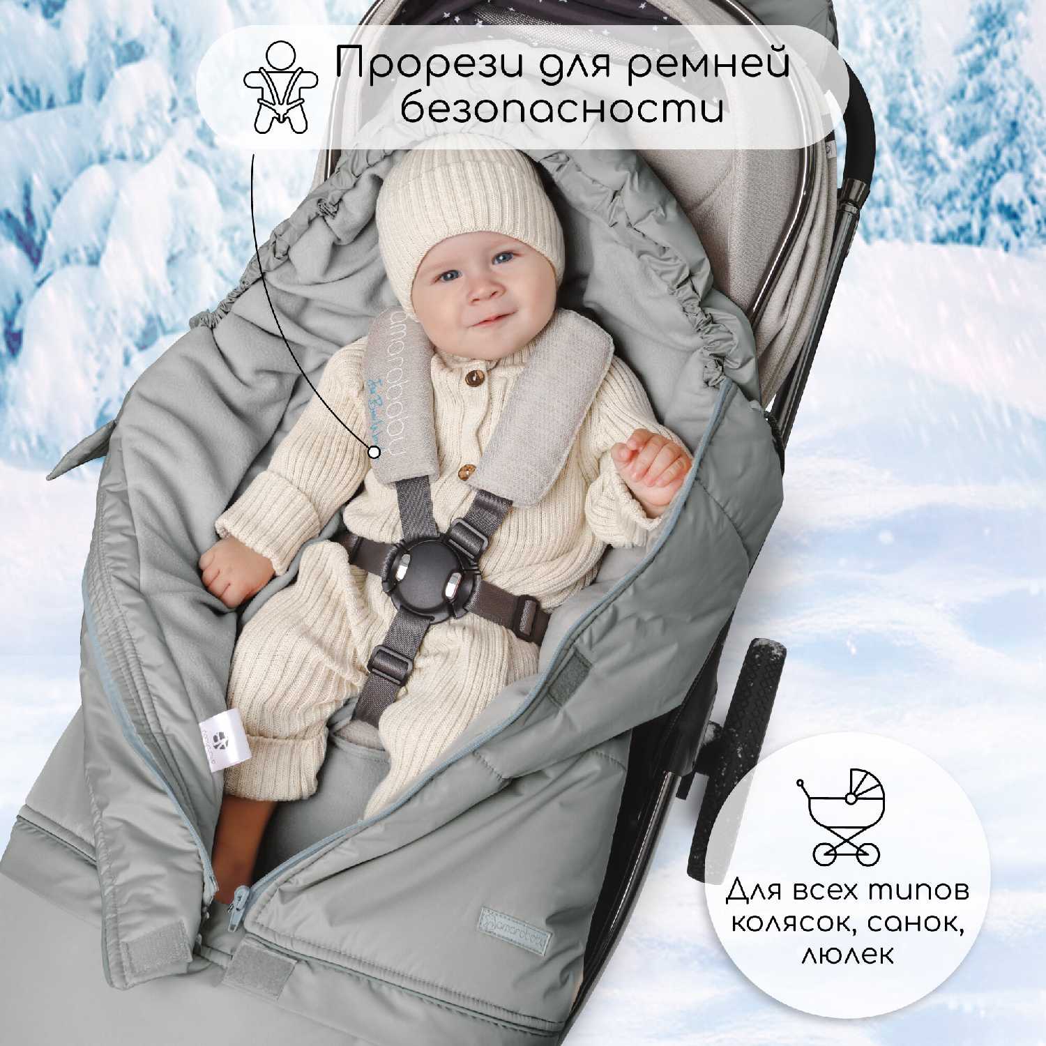 Конверт-трансформер детский зимний Amarobaby FROST фотография 15