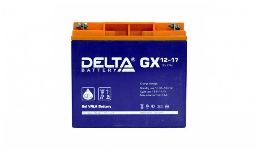 Аккумуляторная батарея DELTA GX 12-17 (12В) фотография 6