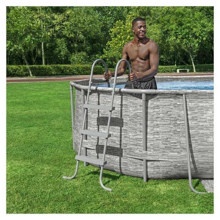 Каркасный бассейн Bestway Power Steel Swim Vista Series II фотография 17