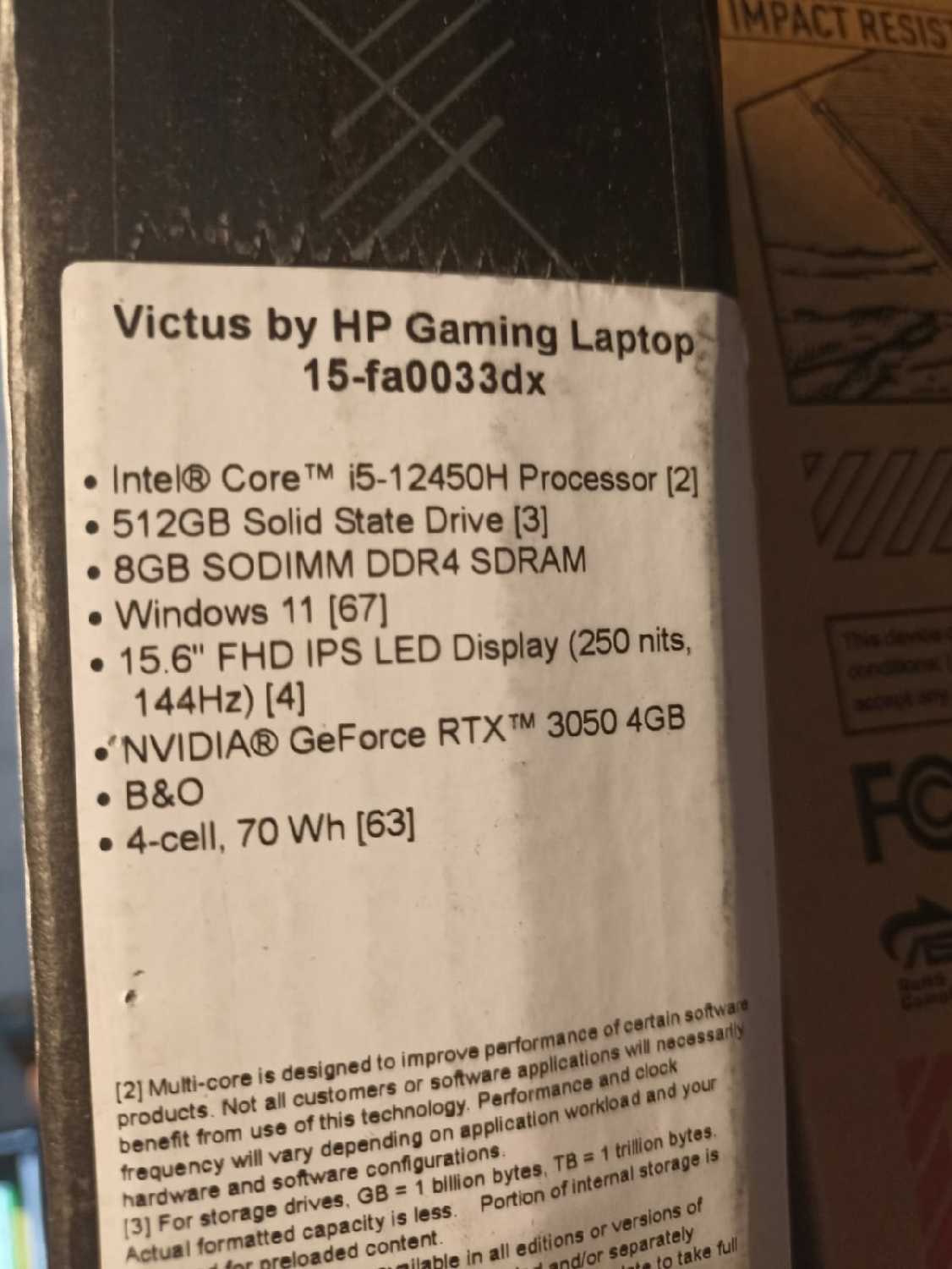 Ноутбук HP Victrus 15-Fa0033dx (15-Fa0033dx) фотография 7
