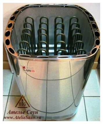 Печь для сауны Sawo Savonia SAV 90 NS Z (без пульта, снаружи нержавейка, внутри оцинковка) фотография 3