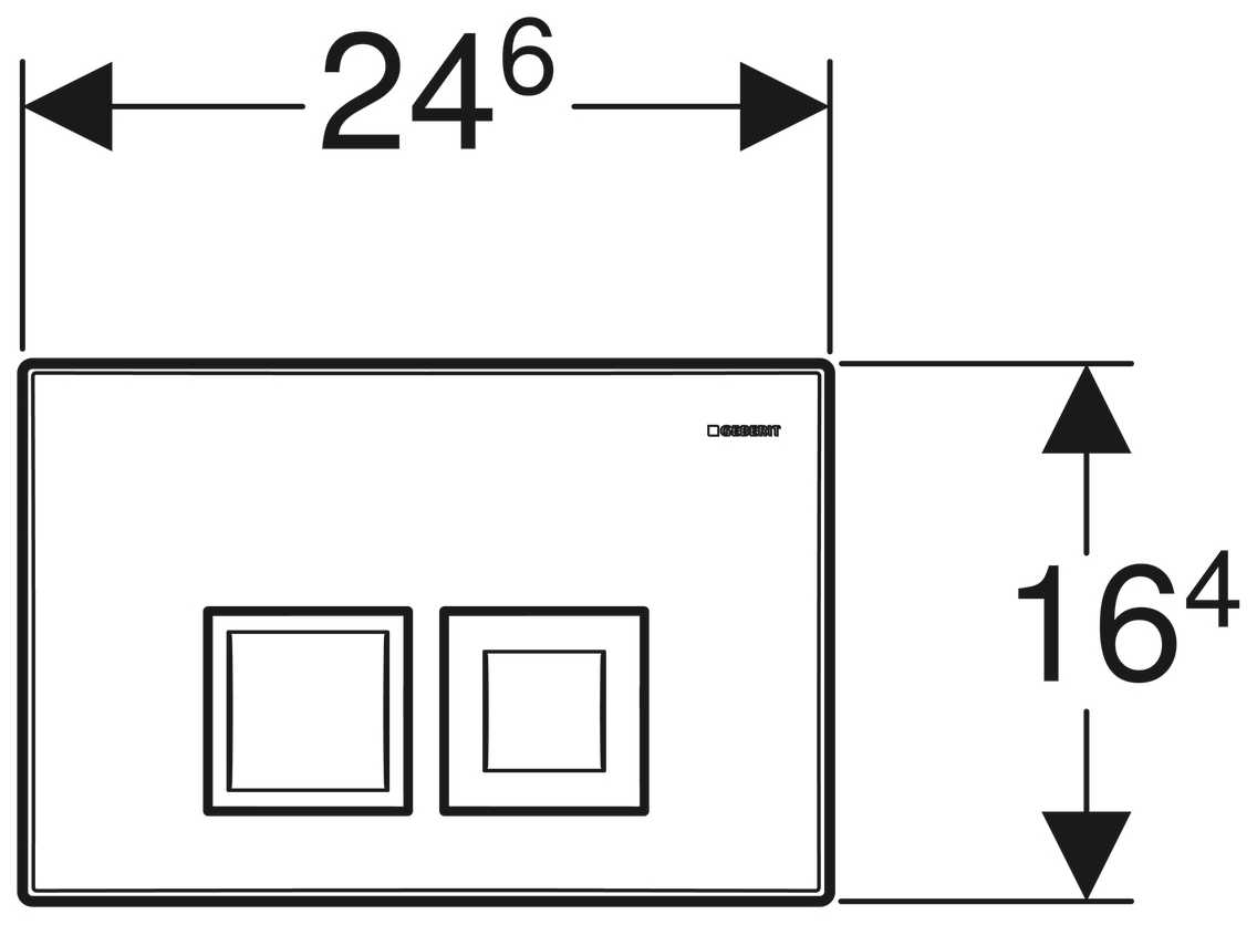 Кнопка смыва GEBERIT Delta 50 (115.135) фотография 1