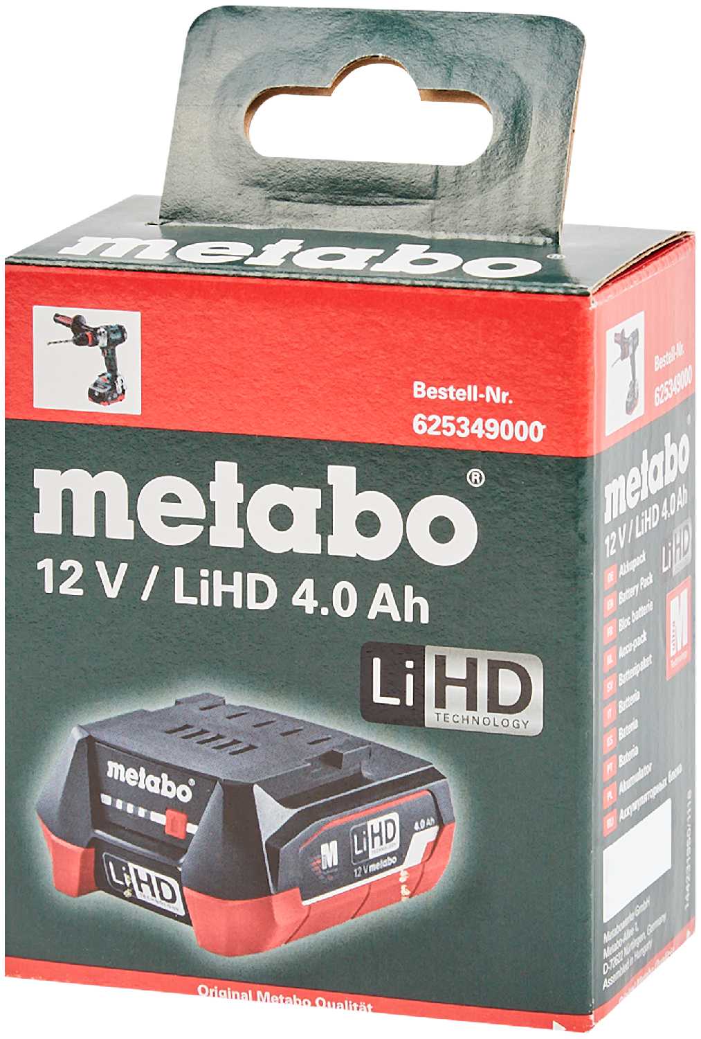 Metabo 12 В (625349000) фотография 2