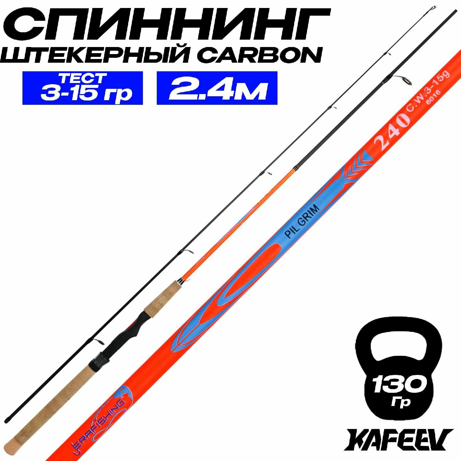 Спиннинг PIL GRIM 240см 3-15 г. (HIGH CARBON) фотография 15