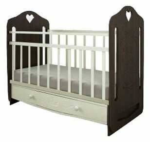 Кроватка Forest kids Принцесса (с ящиком), классическая, поперечный маятник фотография 1