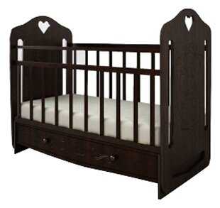 Кроватка Forest kids Принцесса (с ящиком), классическая, поперечный маятник фотография 2