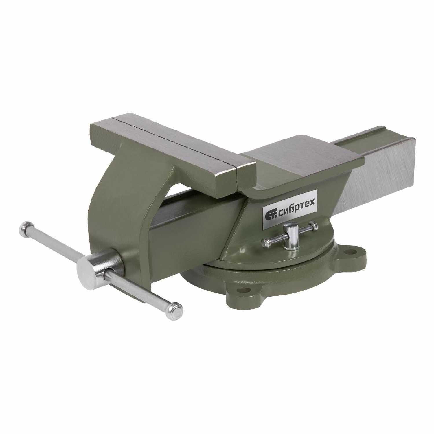 Тиски слесарные Сибртех 150 мм поворотные (18620) фотография 11