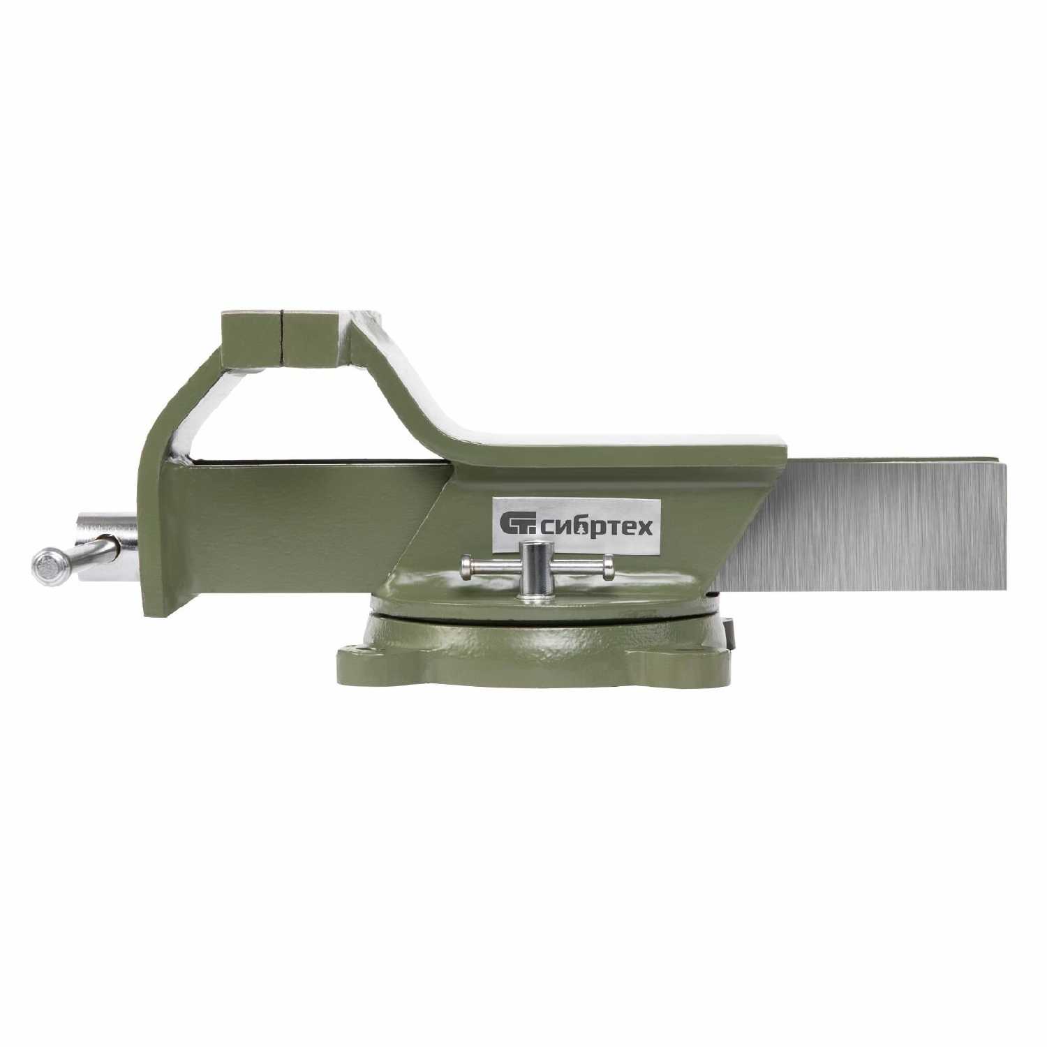 Тиски слесарные Сибртех 150 мм поворотные (18620) фотография 12