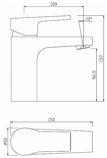 Смеситель для душа Argo Orfey 40-04L, рычажный фотография 1