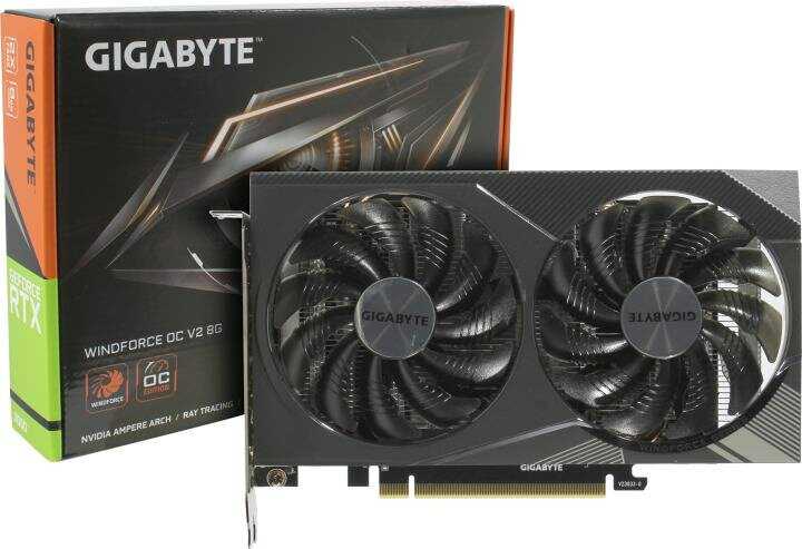Видеокарта Gigabyte NVIDIA GeForce RTX 3050 (GV-N3050WF2OCV2-8GD) фотография 8