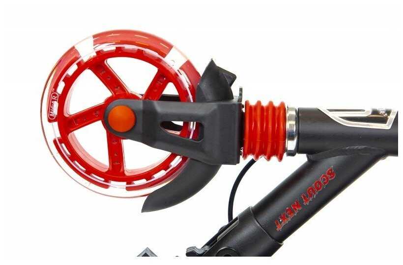 Двухколесный самокат Micar Scout Next со светящимися колесами и ручным тормозом фотография 7