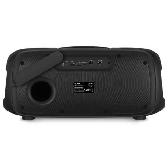 Беспроводная портативная Bluetooth колонка SVEN PS-860 (FM-радио, USB flash, microSD, TWS, пульт ДУ) 100 Вт фотография 4