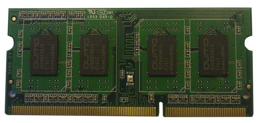 Оперативная память Qumo 4 ГБ DDR4 SODIMM (QUM4S-4G2400C16) фотография 2