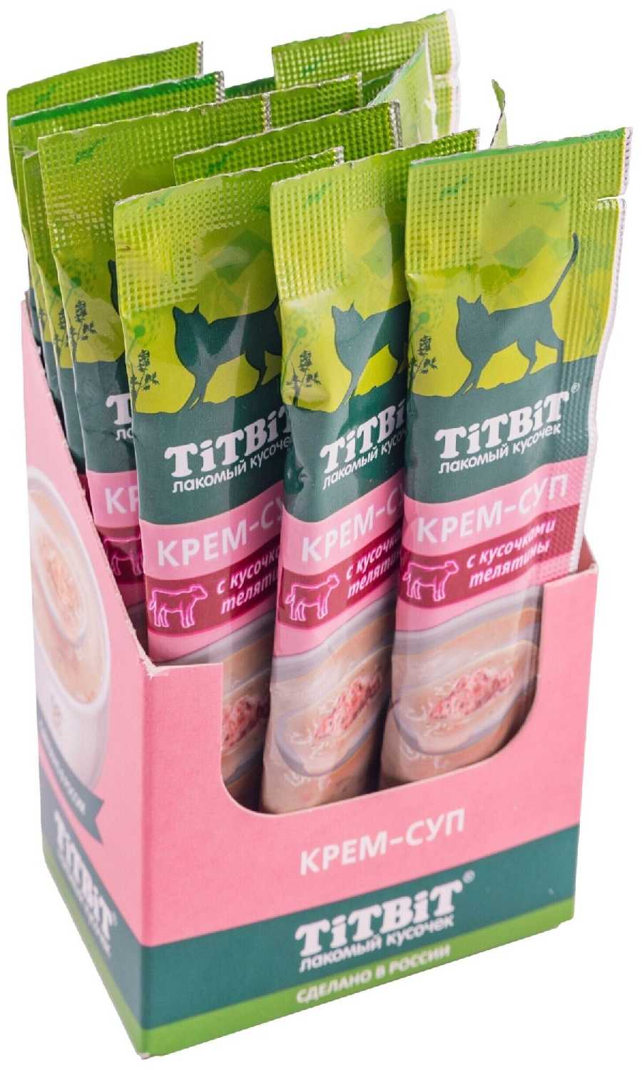 Лакомство для кошек TiTBiT Крем-суп с кусочками индейки фотография 28
