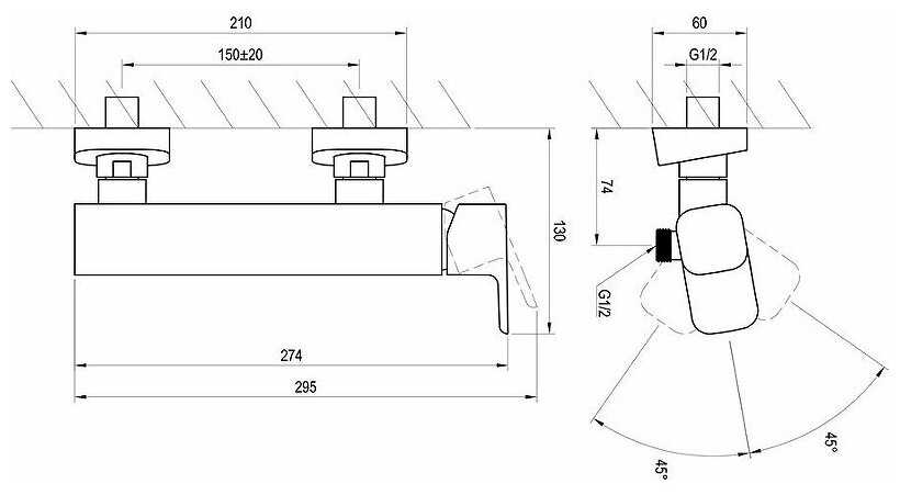Смеситель Ravak TD 032.00/150 фотография 4