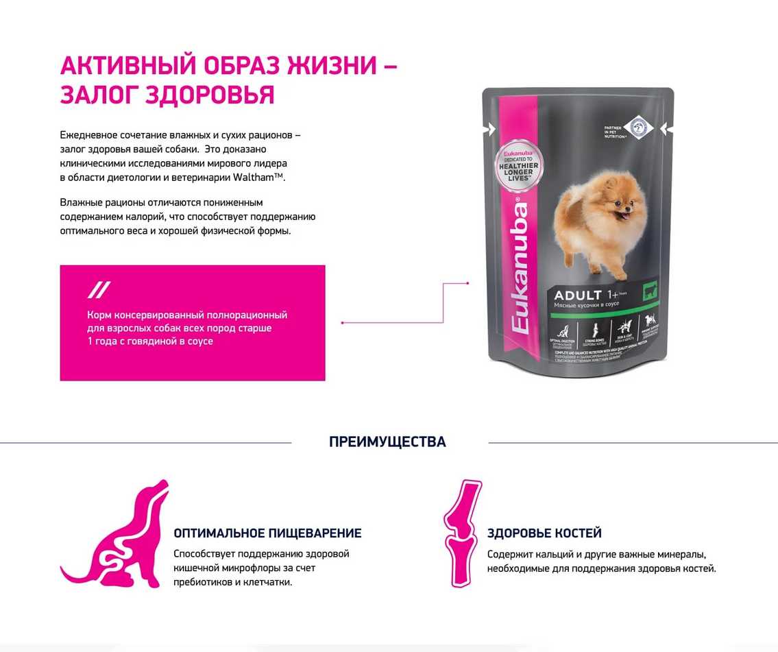 Корм для собак Eukanuba для здоровья кожи и шерсти, говядина фотография 7