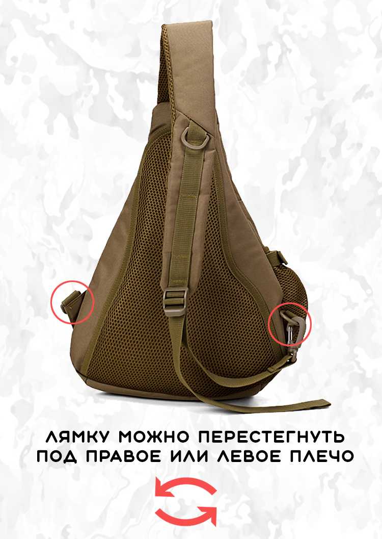 Рюкзак мужской на одной лямке фотография 4