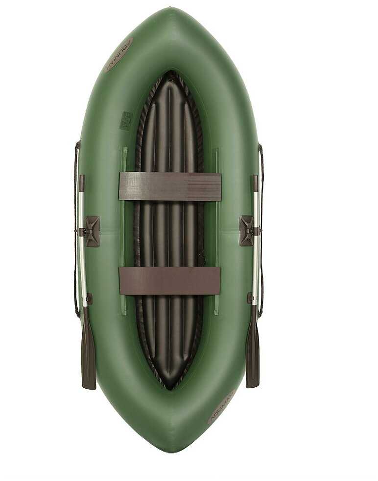 Лодка ПВХ гребная сплавная Лоцман Турист 300 ВНД (Зеленый) фотография 1