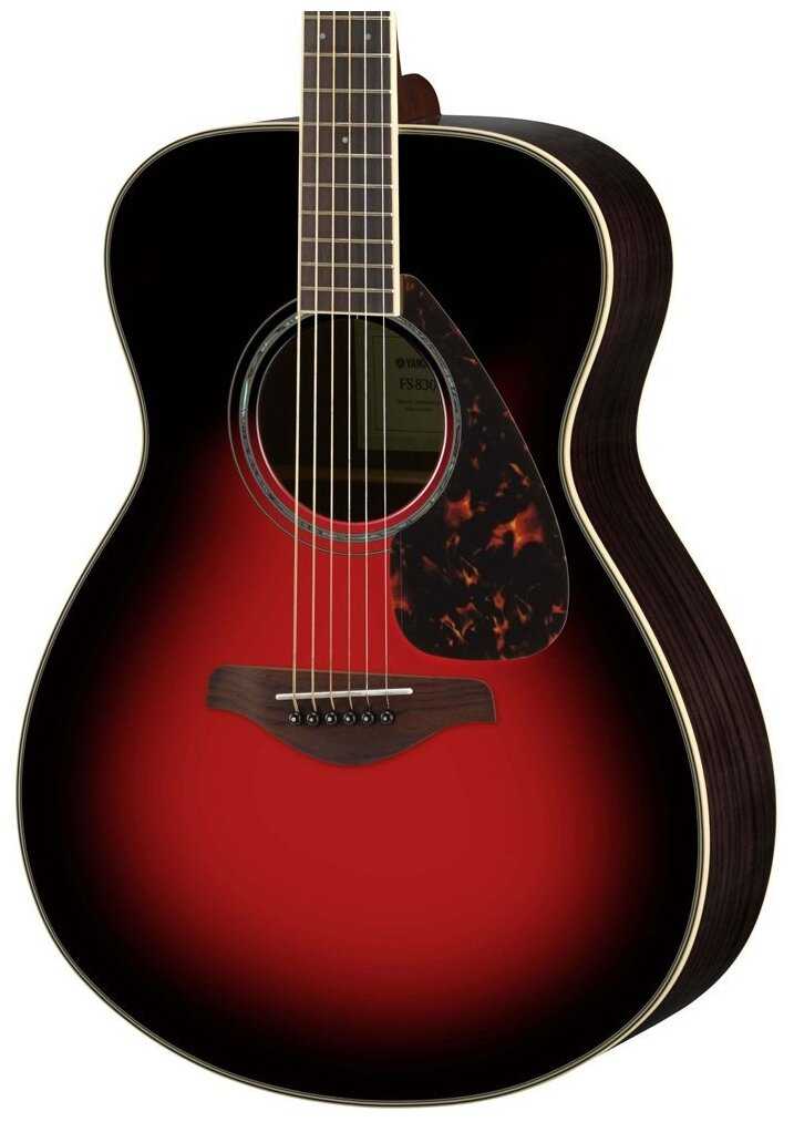 Классическая гитара YAMAHA FS830 Dusk Sun Red фотография 2