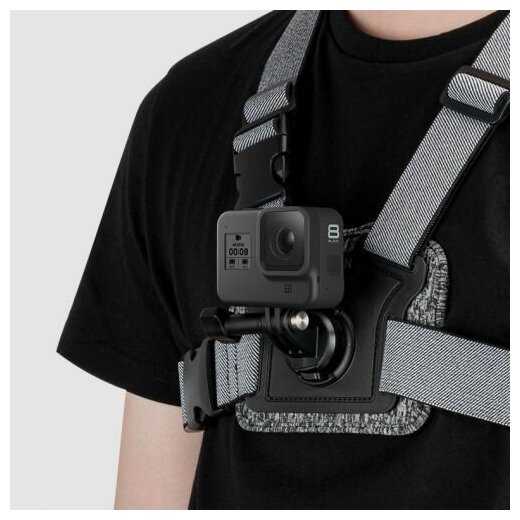 Двойное крепление на грудь и спину Telesin Chest Mount 2.0 для экшн-камер фотография 2