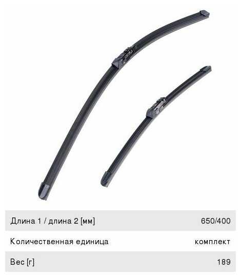 Щетка стеклоочистителя бескаркасная DENSO DF-080, 2 шт. фотография 4