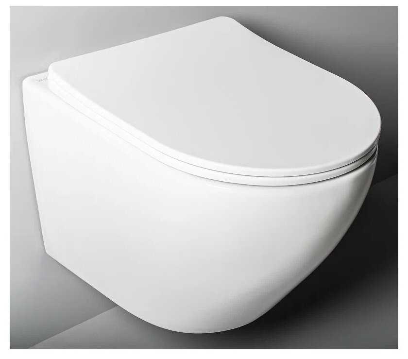 Унитаз WellWant Aura WWU01122W подвесной с сиденьем Микролифт фотография 7