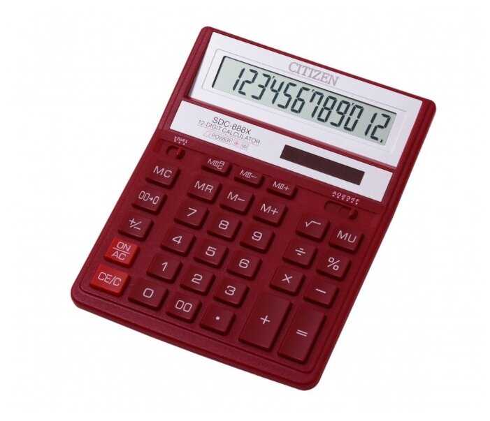 Калькулятор бухгалтерский CITIZEN SDC-888X фотография 2