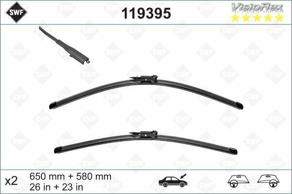 Щетка стеклоочистителя SWF Original Visioflex Set (119395) фотография 11
