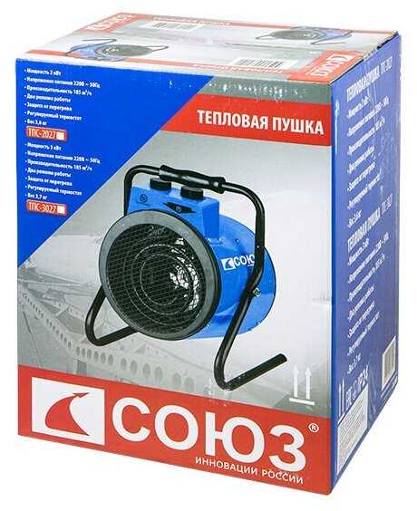 Электрическая тепловая пушка СОЮЗ ТПС-3027 фотография 9