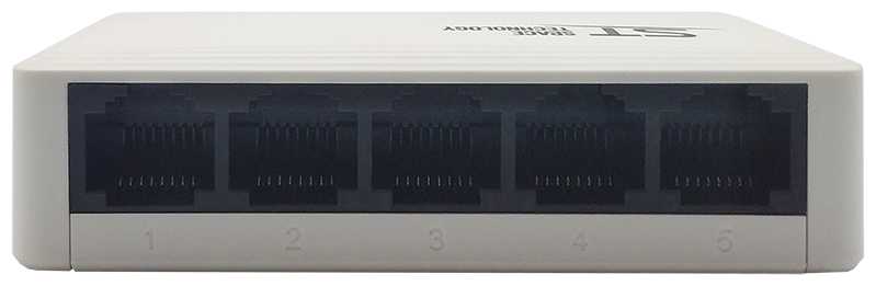 Коммутатор ST-GS50 сетевой, 5-ти портовый 1Гб/с. фотография 3