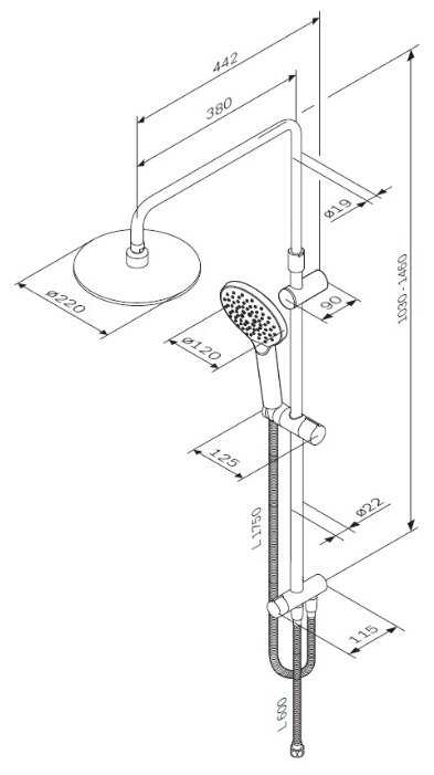 Душевой гарнитур AM.PM Like F0780100, фотография 3
