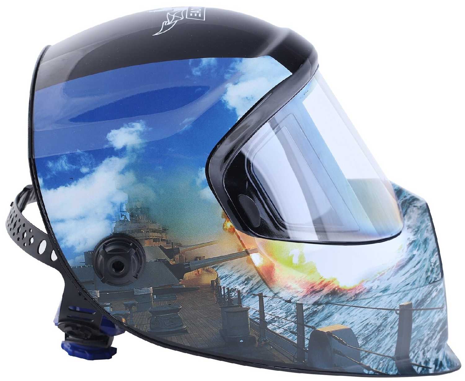 Маска сварщика Patriot WH 600E 110х60 мм DIN 9-13 фотография 2